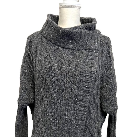 Prana Delaney Gray Cable Knit Cardigan Sweater Duster XS - Picture 6 of 10